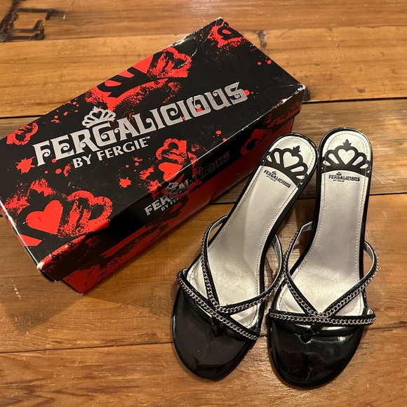 NWT Fergalicious by Fergie Black Heels Size 8.5 - Picture 1 of 7